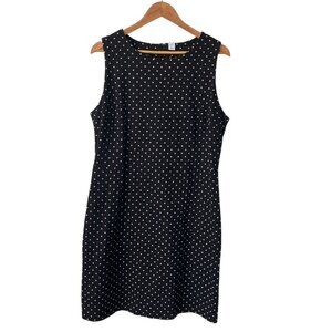 Old Navy Sleeveless Black Sheath Polka Dot Dress, New with Tags
